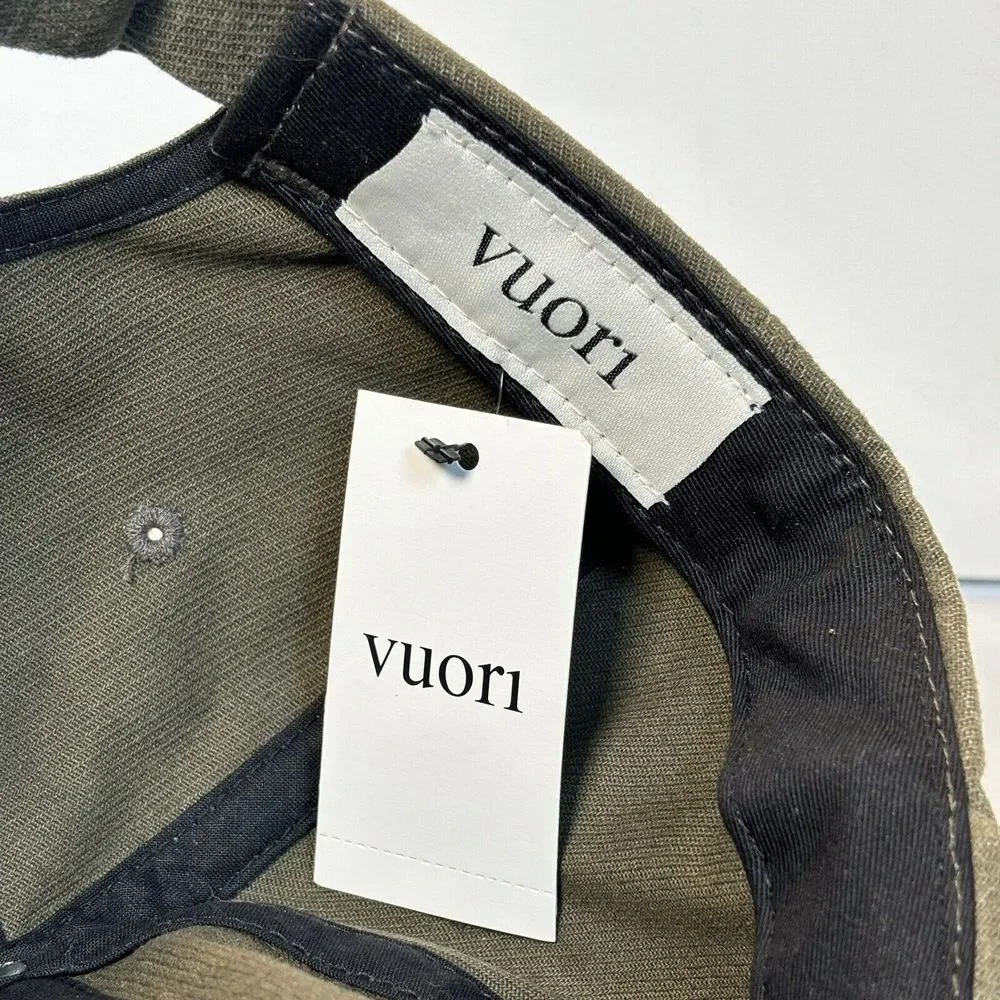 Vuori Ball Cap Unisex BackStrap  Army‎ Green Logo Embroidered Tags Travel Hike